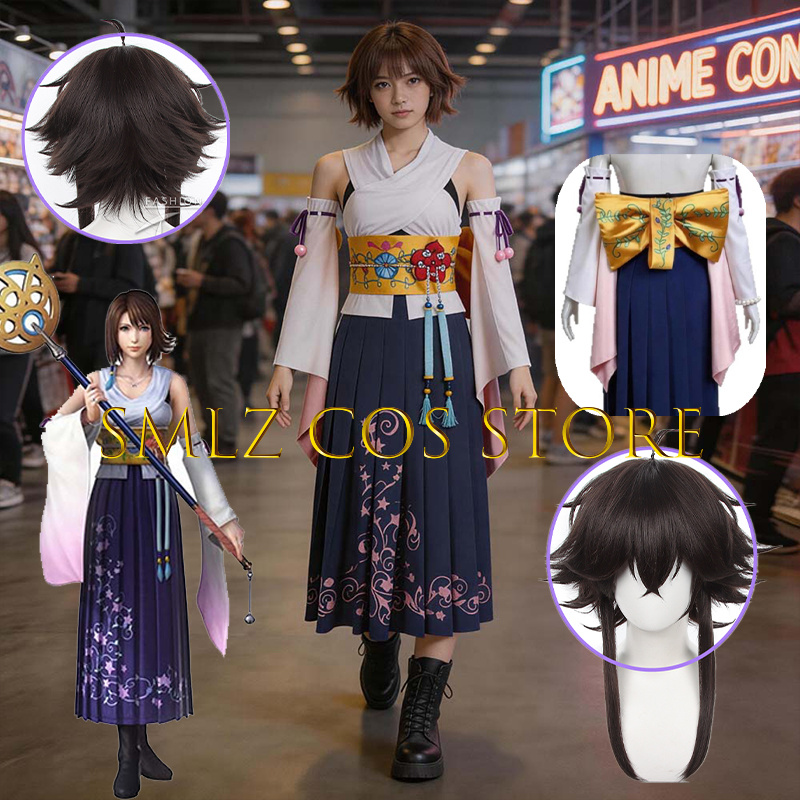 Anime Cosplay Female - Costume de cosplay Yuna FF10 X