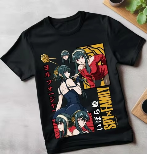 Spy Family Outfit - Nouveau T-shirt Noir Unique Spy X