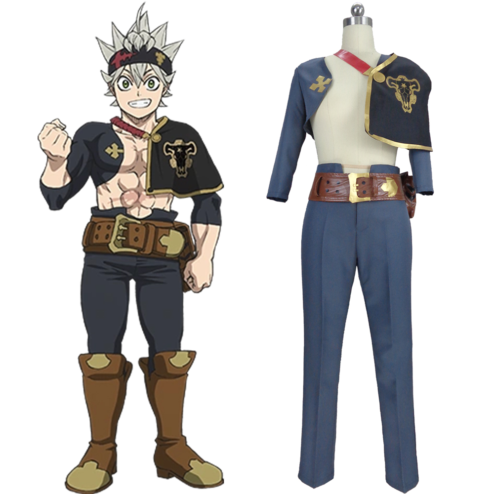 Black Clover Grimoire - Costume de Cosplay Asta, tenue uniforme