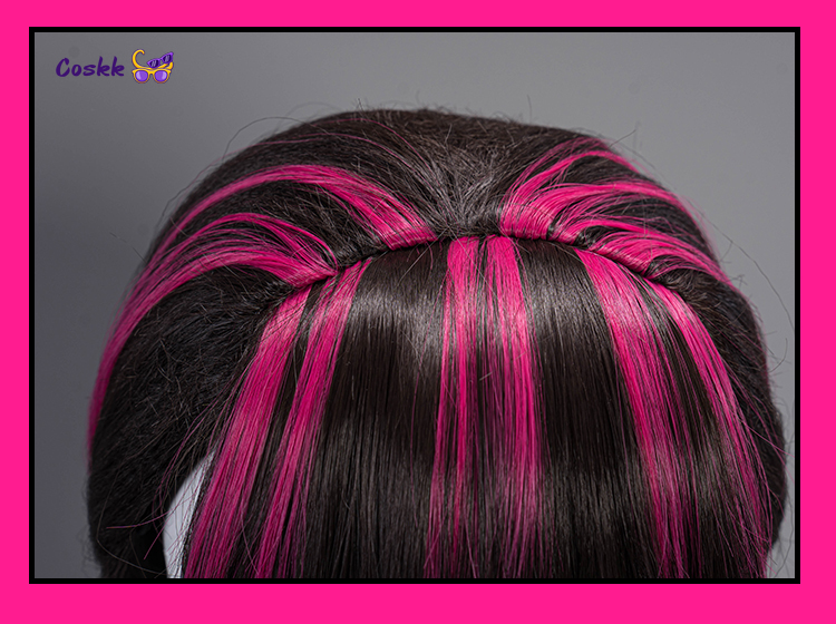 Perruque de cosplay Draculaura - Cosplay Anime Pink Hair avis et prix
