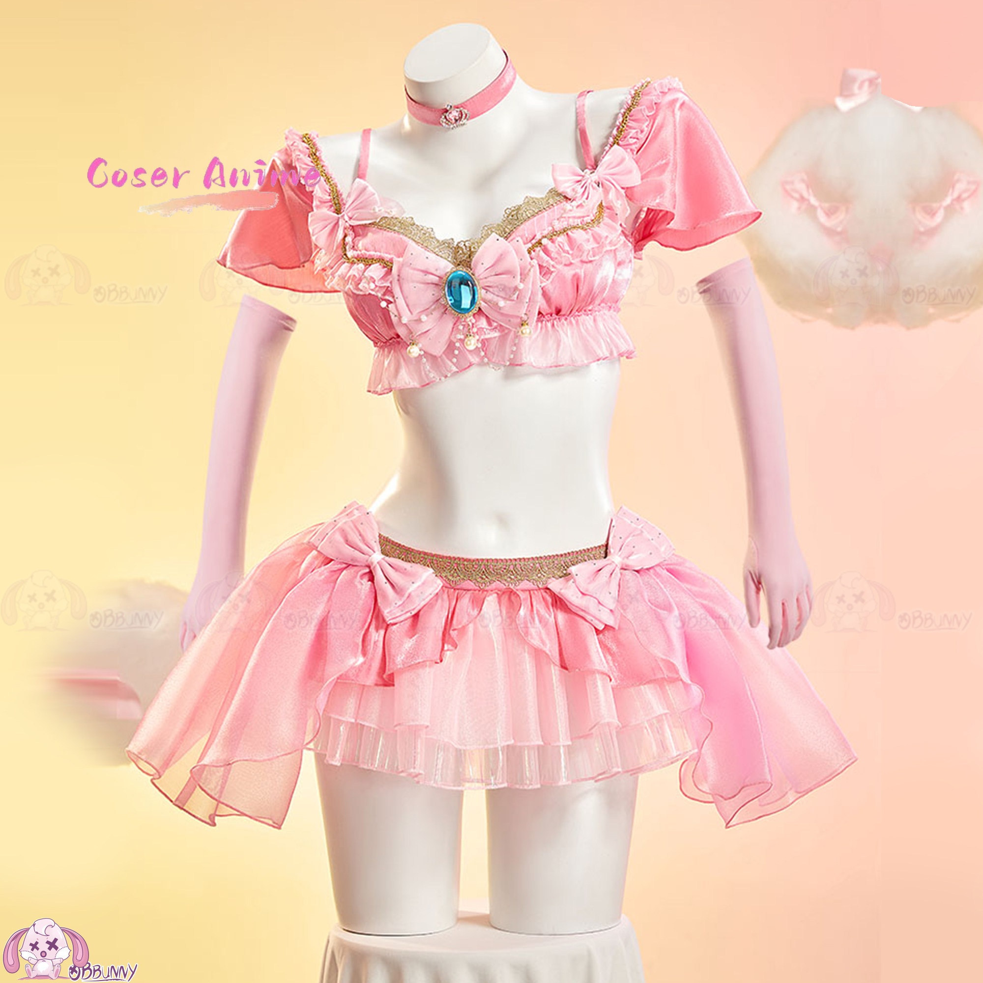 Ensemble mini-jupe Sweet Peach - Anime Cosplay Festival avis et prix