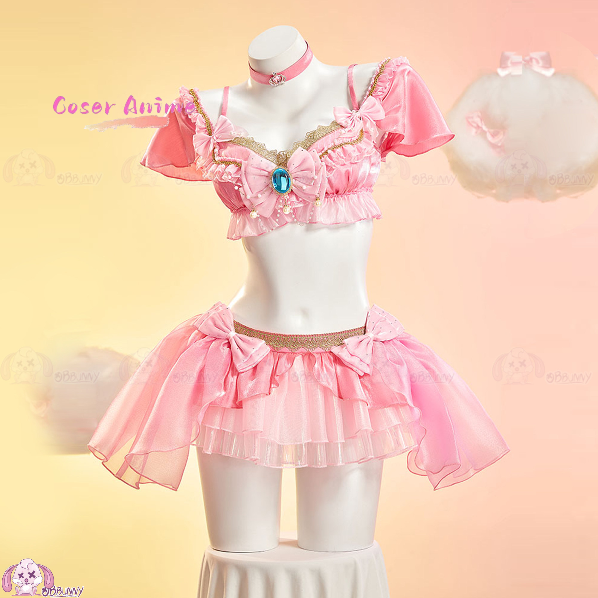 Ensemble mini-jupe Sweet Peach - Anime Cosplay Festival avis et prix