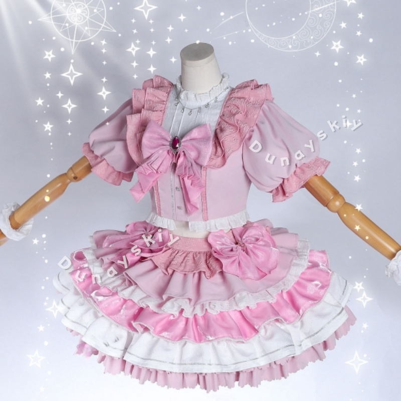 Tenue d'Idole Rose Puella Magi - Cosplay Anime Pink Hair avis et prix